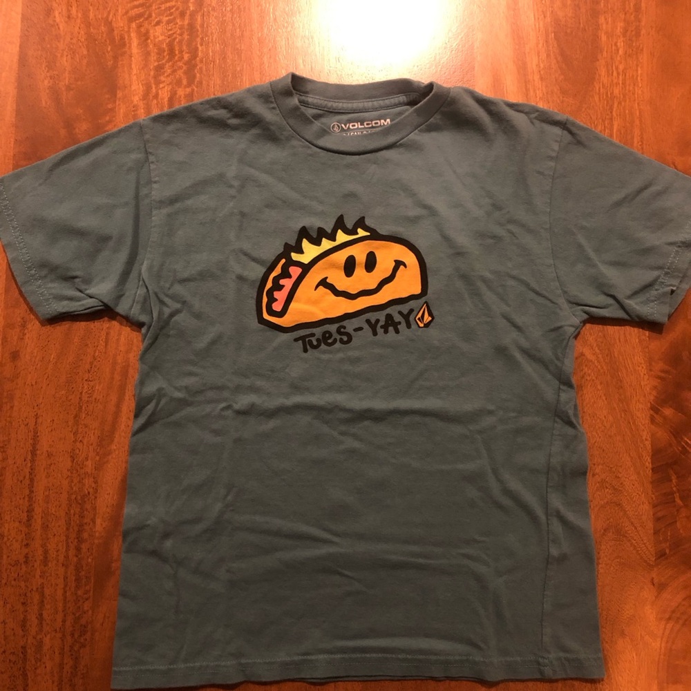 Volcom T-shirt with Taco Yay graphic